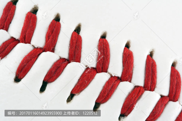 白色棒球的宏觀背景