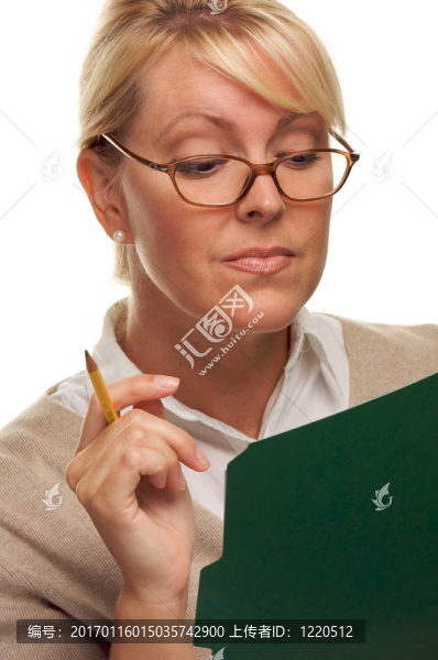 聰明的女人與文件夾