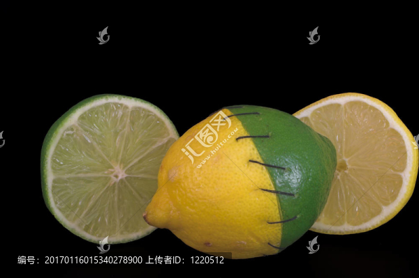 縫合檸檬和石灰