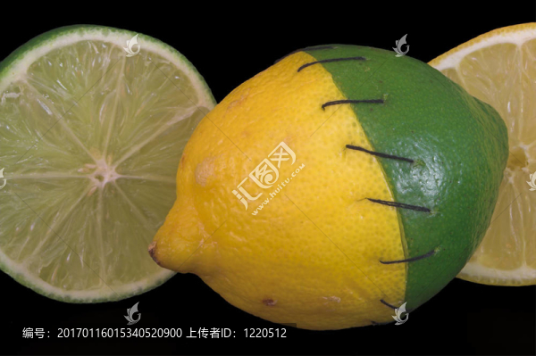 縫合檸檬和石灰