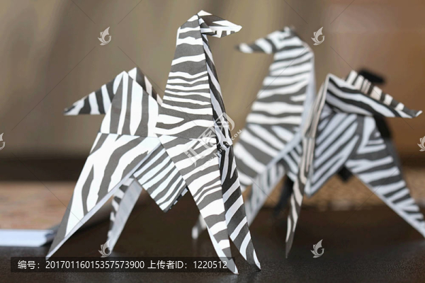 兩只斑馬折紙