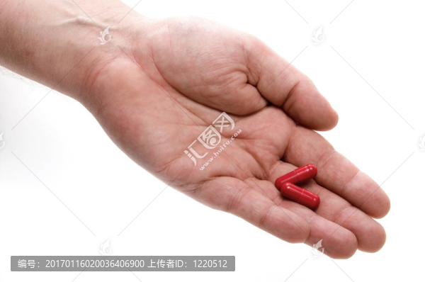 拿著處方藥