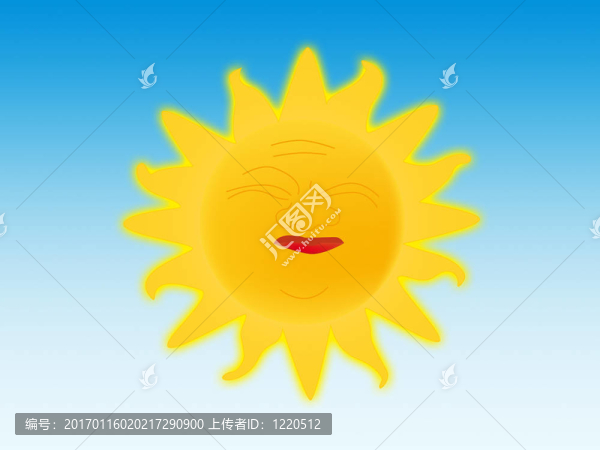 熾熱的太陽(yáng)在天空中
