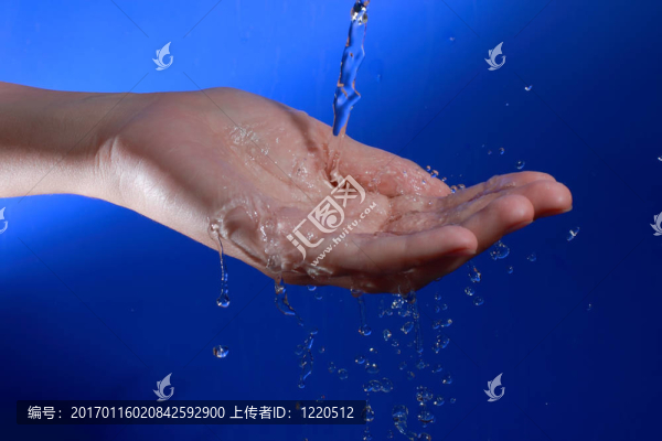 水在手