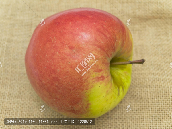 在亞麻布上的蘋果