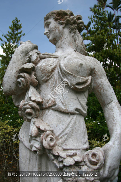 維多利亞雕像-新加坡植物園