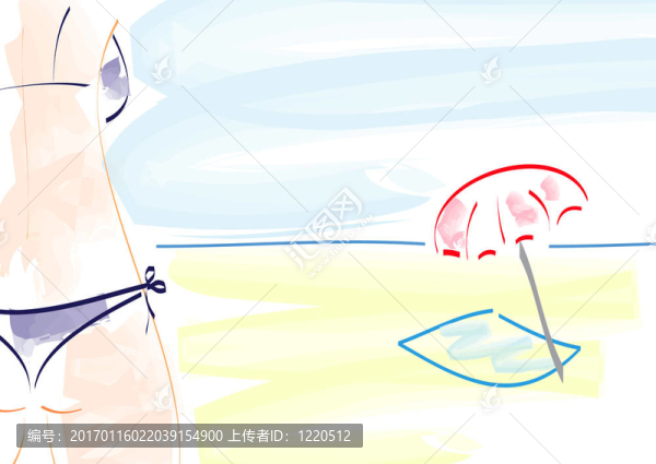海灘上的女孩