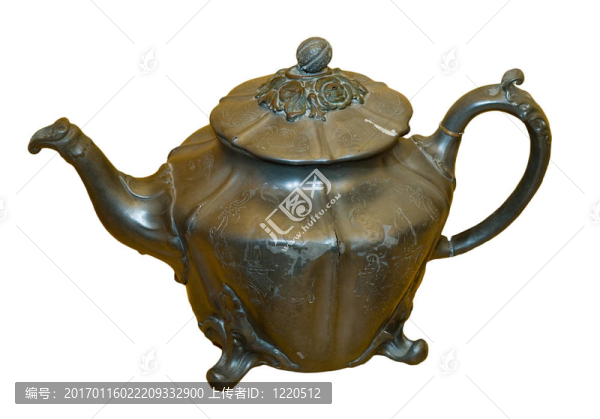 孤立的茶壺