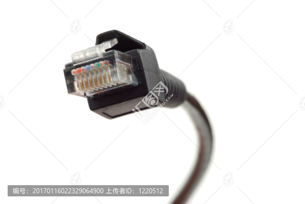 黑色的網(wǎng)絡(luò)電纜