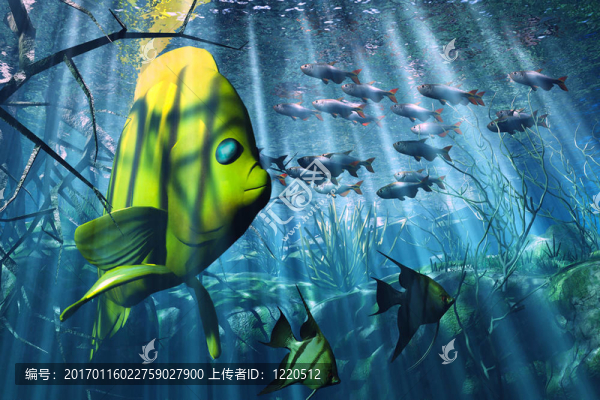 水下的插圖