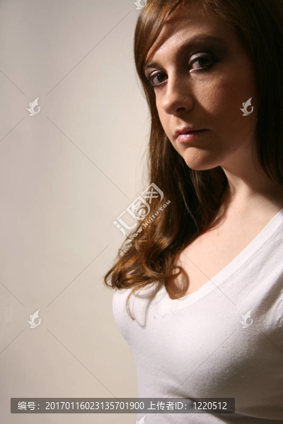 魅力Young,Caucasian,Woman