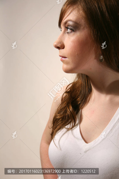 魅力Young,Caucasian,Woman
