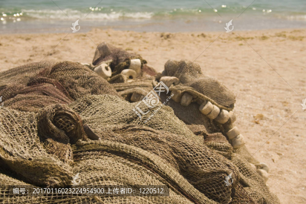 海灘上的釣魚網(wǎng)