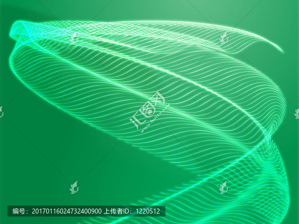 波浪狀的發(fā)光的顏色