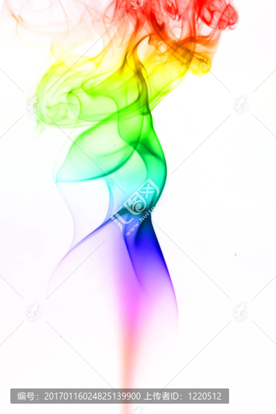 彩色的煙霧