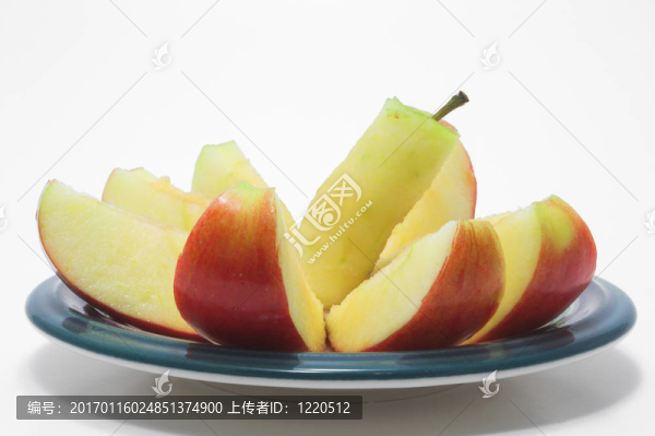 切片紅蘋果
