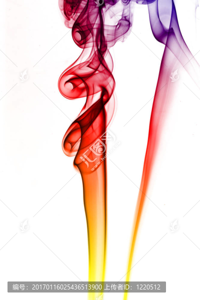 彩色的煙霧