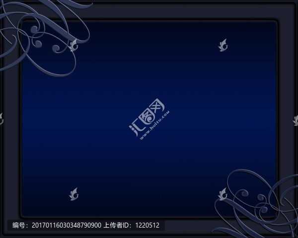 藍色緞面框