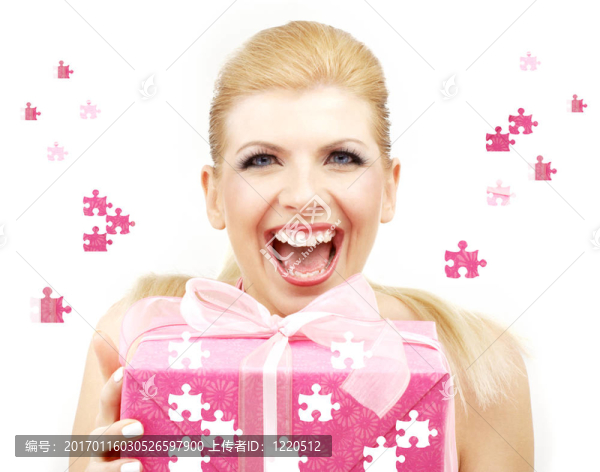 幸運(yùn)金發(fā)女郎拼圖禮品盒