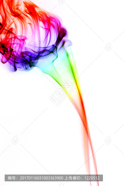 彩色的煙霧