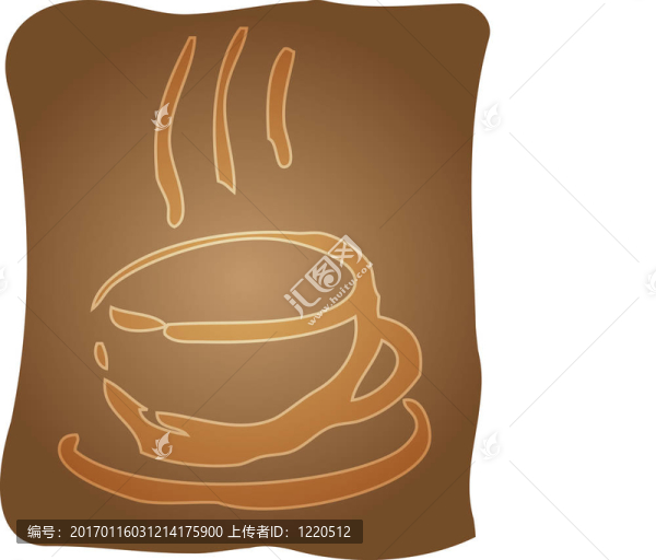 咖啡插圖杯