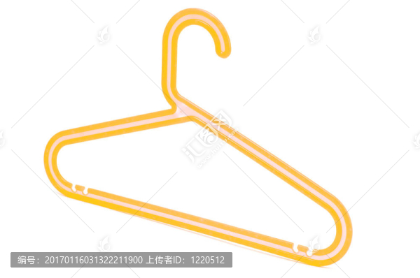 橘色塑料衣架