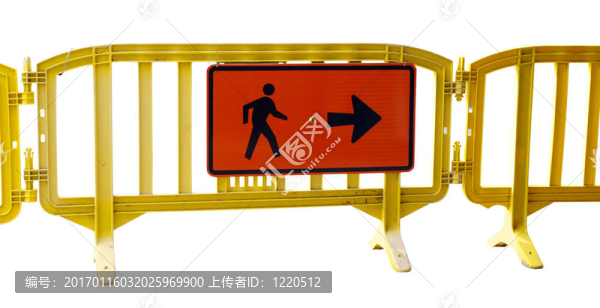 街上行人的方向barracade