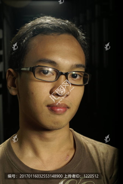 年輕的亞洲男人肖像