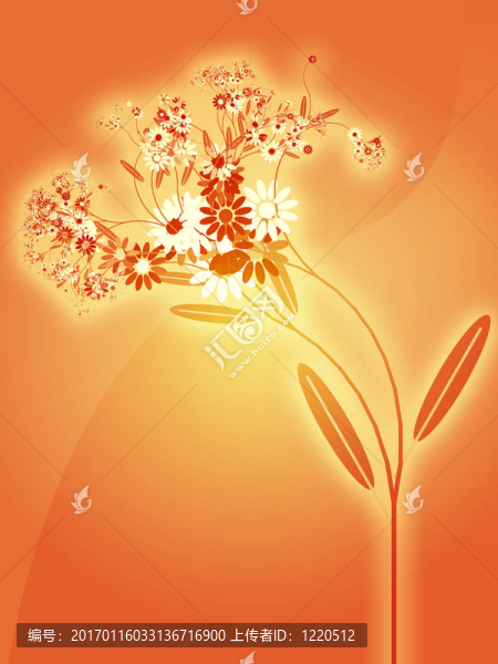 花的插圖