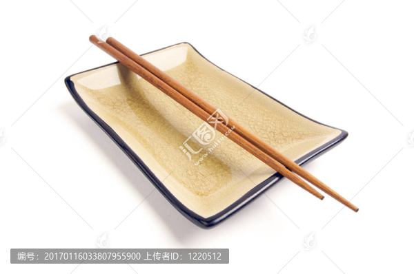 抽象筷子和碗