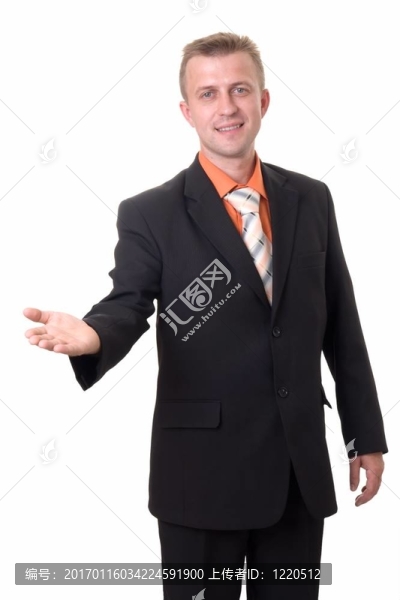 面帶微笑的商人