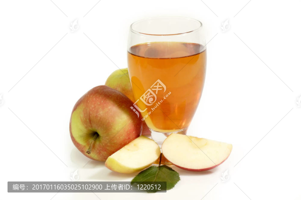 新鮮的蘋果汁
