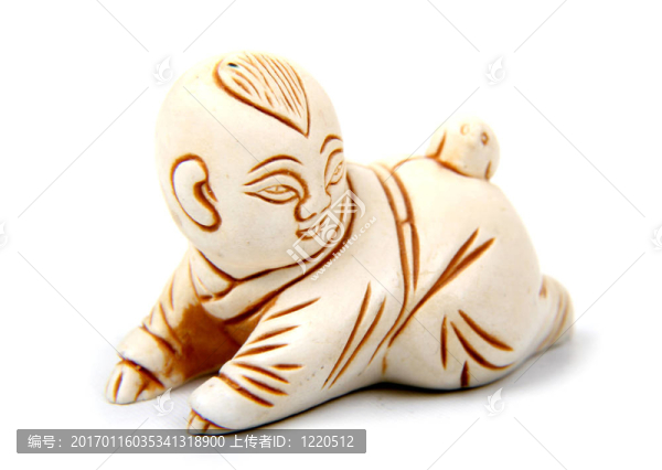 中國男孩雕像