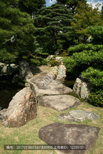 禪宗花園-皇宮；京都；日本