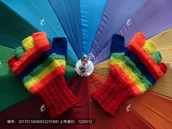 彩虹手套