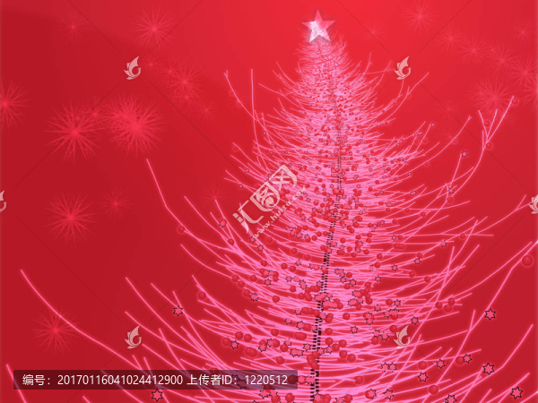 閃閃發(fā)光的圣誕樹圖