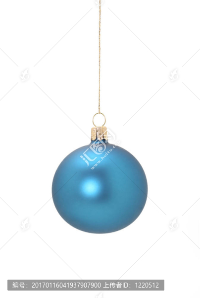 藍色的圣誕球