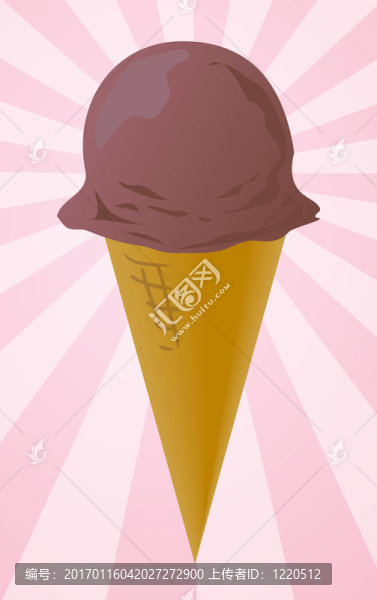 冰淇淋錐插圖