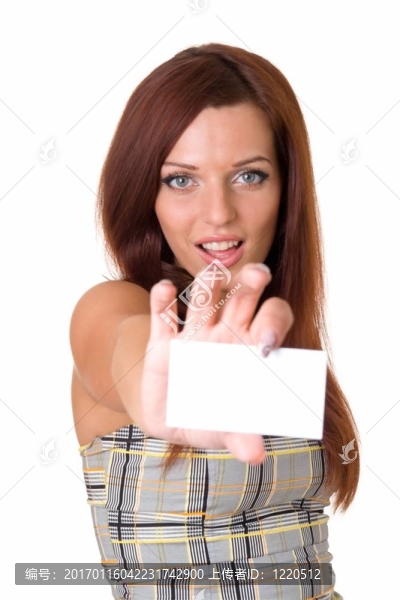 帶名片的女人