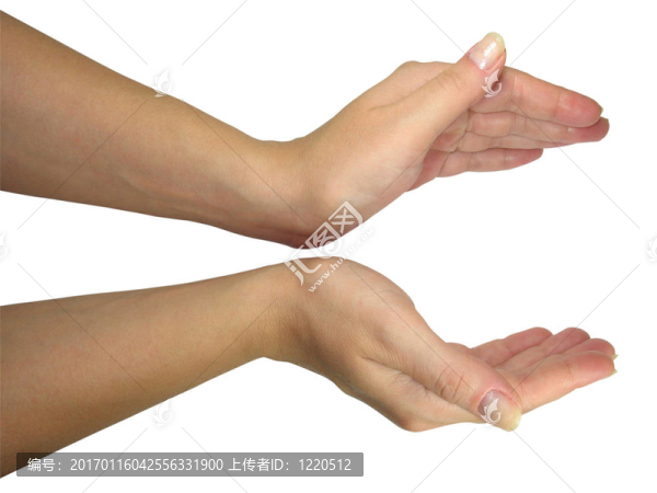 女士手里拿著你的對象孤立在白色