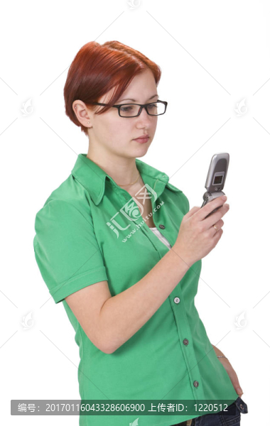 帶手機(jī)的女孩