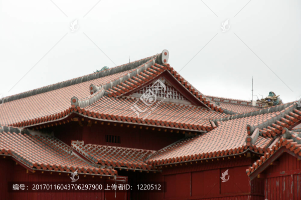 首里城；Naha；沖繩；日本