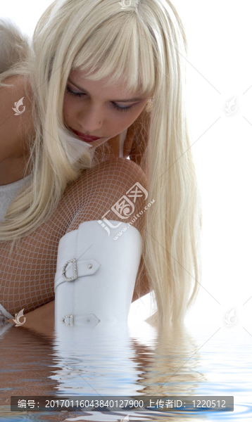 悲傷的天使畫像