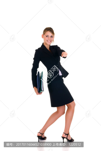 快樂的女商人