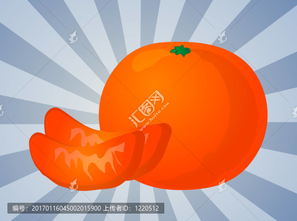 橙色的部分插圖