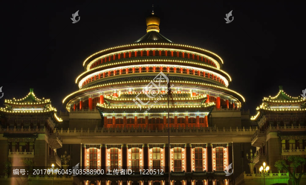 人民廣場(chǎng)重慶四川中國(guó)Night