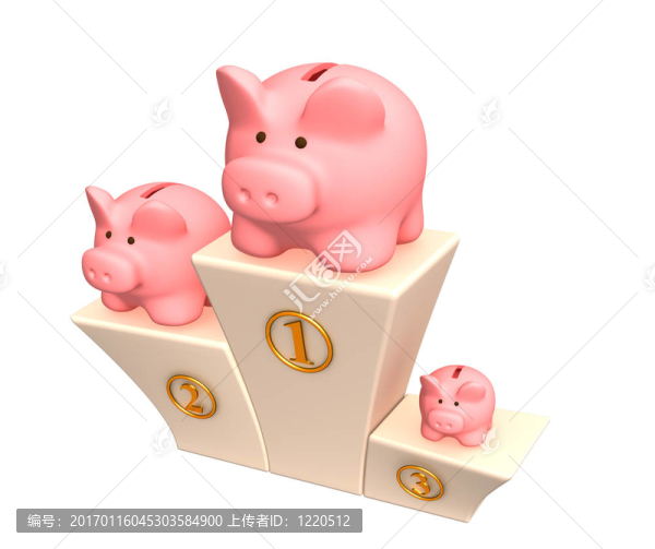 底座上的小豬銀行