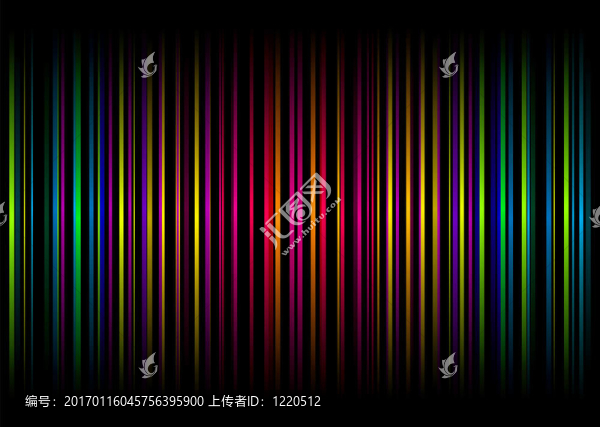 彩虹條紋垂直