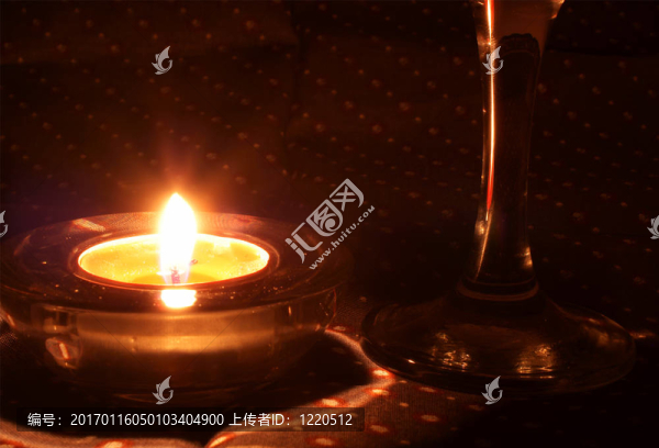 葡萄酒玻璃蠟燭