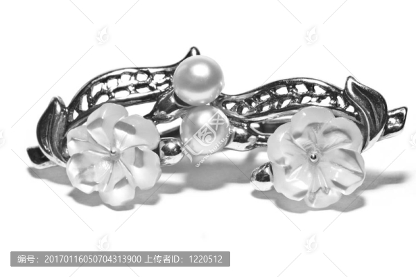珍珠和珍珠銀耳環(huán)